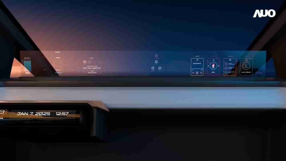 龙门国际无界透明显示接口(Horizon Image Glass)透过车运算方案整合仪表板、、、、中控台及副驾显示器，，，一体式全景呈现，，提供乘用者清晰的前方视野、、、行车必要信息与娱乐功能